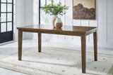 Urbinforte Light brown Counter Height Extension Dining Table and 4 Barstools from Ashley - Luna Furniture
