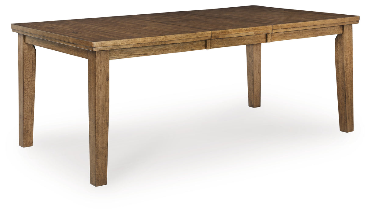 Urbinforte Light Brown Extension Dining Room Set from Ashley Furniture - Luna Furniture