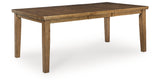 Urbinforte Light Brown Dining Extension Table from Ashley - Luna Furniture