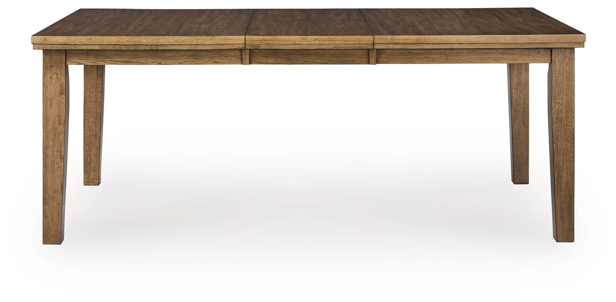 Urbinforte Light Brown Extension Dining Room Set from Ashley Furniture - Luna Furniture