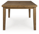 Urbinforte Light Brown Extension Dining Room Set from Ashley Furniture - Luna Furniture