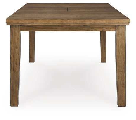 Urbinforte Light Brown Extension Dining Table and 6 Chairs from Ashley Furniture - Luna Furniture