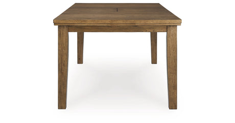 Urbinforte Light Brown Dining Extension Table from Ashley - Luna Furniture