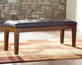 Ralene Medium Brown Dining Table and 6 Chairs and Bench from Ashley Furniture - Luna Furniture