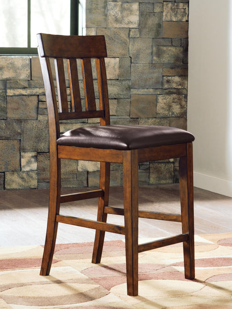 Ralene Medium Brown Counter Height Barstool, Set of 2 from Ashley - Luna Furniture