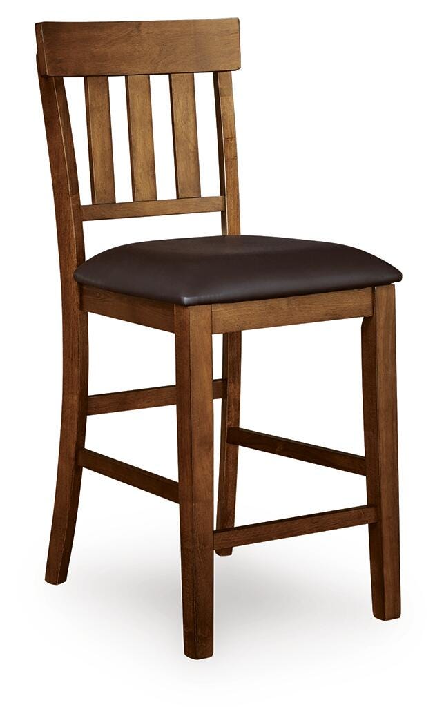 Ralene Medium Brown Counter Hight Dining Table and 6 Barstools from Ashley - Luna Furniture