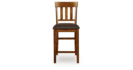 Ralene Medium Brown Counter Height Dining Table and 4 Barstools from Ashley - Luna Furniture
