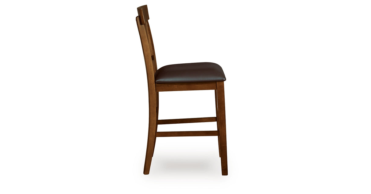 Ralene Medium Brown Counter Height Barstool, Set of 2 from Ashley Furniture - Luna Furniture