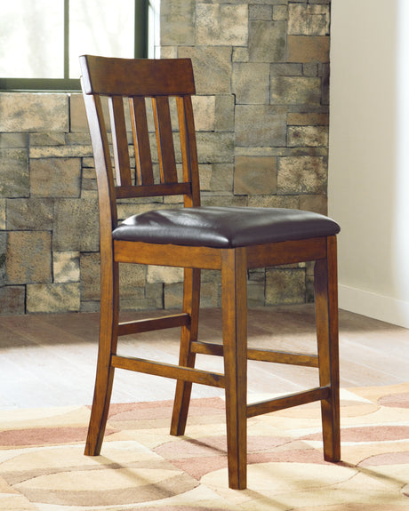 Ralene Medium Brown Counter Height Dining Table and 4 Barstools from Ashley - Luna Furniture