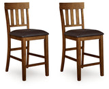 Ralene 2-Piece Bar Stool in Medium Brown from Ashley - Luna Furniture