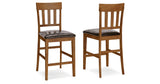 Ralene 2-Piece Bar Stool in Medium Brown from Ashley Furniture - Luna Furniture