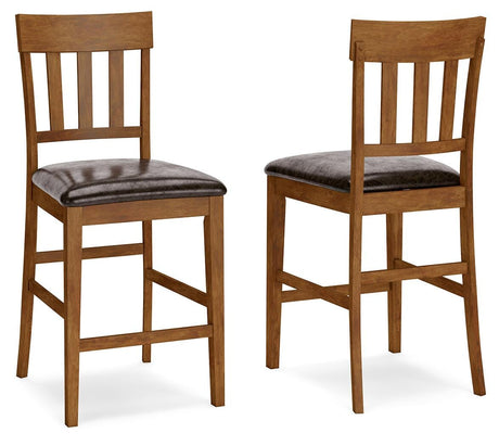 Ralene 2-Piece Bar Stool in Medium Brown from Ashley Furniture - Luna Furniture
