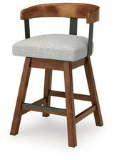 Ralene Medium Brown Counter Height Barstool, Set of 2 from Ashley - Luna Furniture