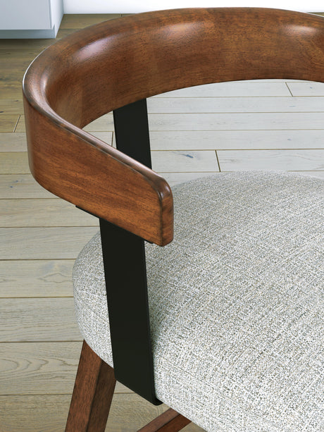 Ralene Medium Brown Counter Height Barstool, Set of 2 from Ashley - Luna Furniture