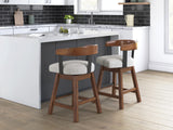 Ralene Medium Brown Counter Height Barstool, Set of 2 from Ashley - Luna Furniture