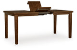 Ralene Medium Brown Counter Hight Dining Table and 6 Barstools from Ashley - Luna Furniture