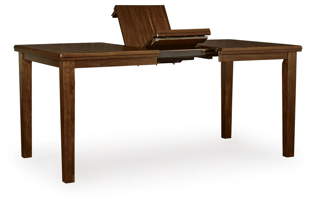 Ralene Medium Brown Counter Height Dining Table and 4 Barstools from Ashley Furniture - Luna Furniture