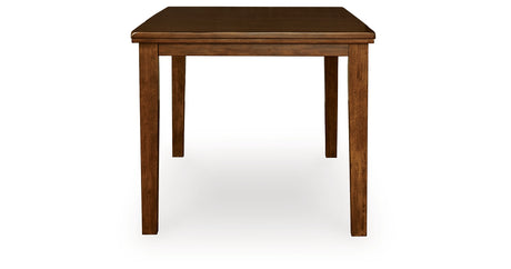 Ralene Medium Brown Counter Height Dining Table and 4 Barstools from Ashley - Luna Furniture