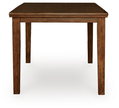 Ralene Medium Brown Counter Height Dining Table and 4 Barstools from Ashley - Luna Furniture