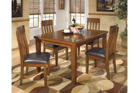 Ralene Medium Brown Dining Table with 4 Chairs from Ashley Furniture - Luna Furniture
