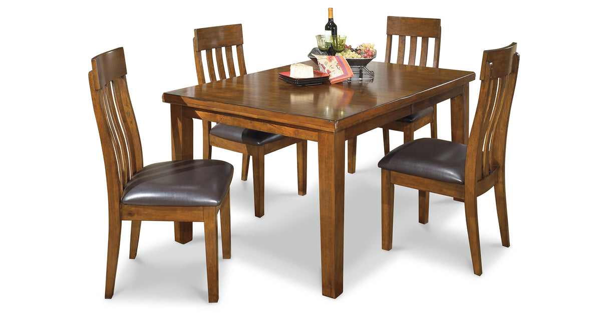 Ralene Medium Brown Extendable Dining Set from Ashley - Luna Furniture