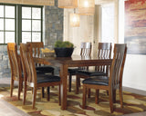 Ralene Dining Table and 8 Chairs in Medium Brown from Ashley Furniture - Luna Furniture