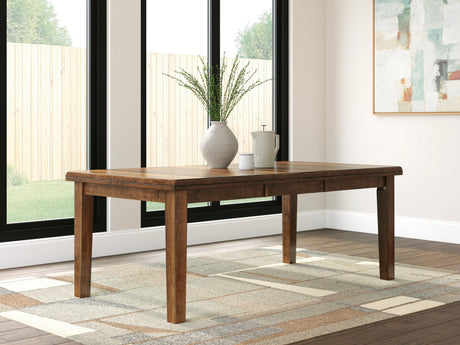 Ralene Medium Brown Dining Extension Table from Ashley - Luna Furniture