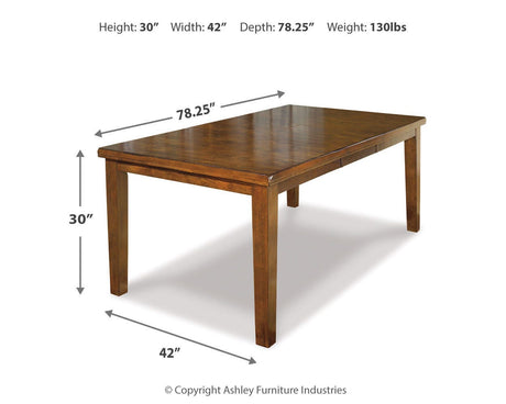 Ralene Medium Brown Dining Table and 2 Chairs and Bench from Ashley Furniture - Luna Furniture