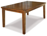 Ralene Medium Brown Dining Table and 6 Chairs and Bench from Ashley Furniture - Luna Furniture