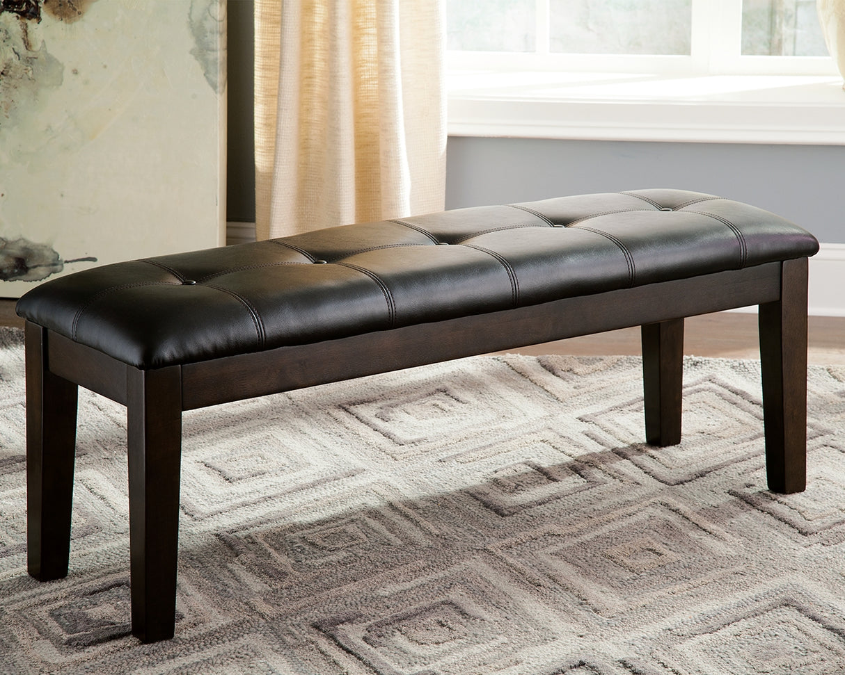 Haddigan Dark Brown Dining Bench from Ashley - Luna Furniture