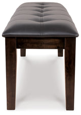 Haddigan Dark Brown Dining Bench from Ashley - Luna Furniture