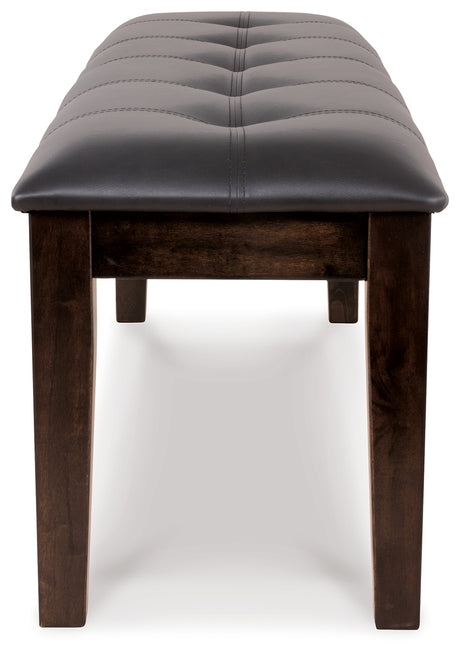 Haddigan Dark Brown Dining Bench from Ashley - Luna Furniture