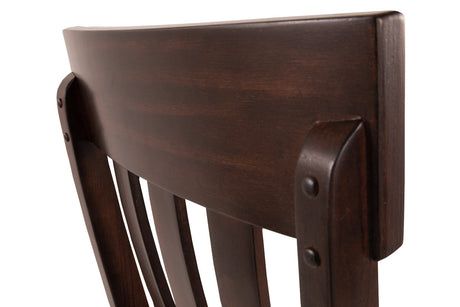 Haddigan Dark Brown Dining Table and 6 Chairs from Ashley Furniture - Luna Furniture