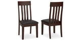Haddigan 2-Piece Dining Room Chair in Dark Brown from Ashley Furniture - Luna Furniture