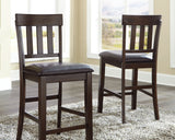 Haddigan 2-Piece Bar Stool in Dark Brown from Ashley Furniture - Luna Furniture