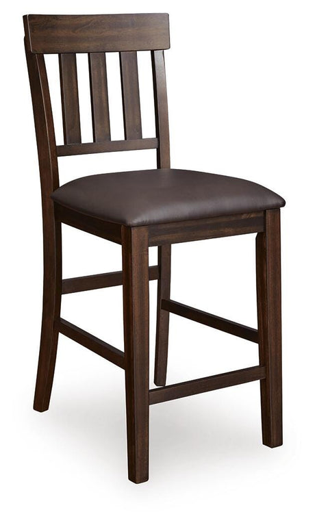 Haddigan Dark Brown Counter Height Set from Ashley Furniture - Luna Furniture