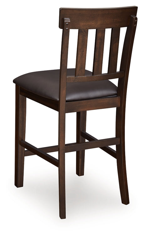 Haddigan 2-Piece Bar Stool in Dark Brown from Ashley Furniture - Luna Furniture
