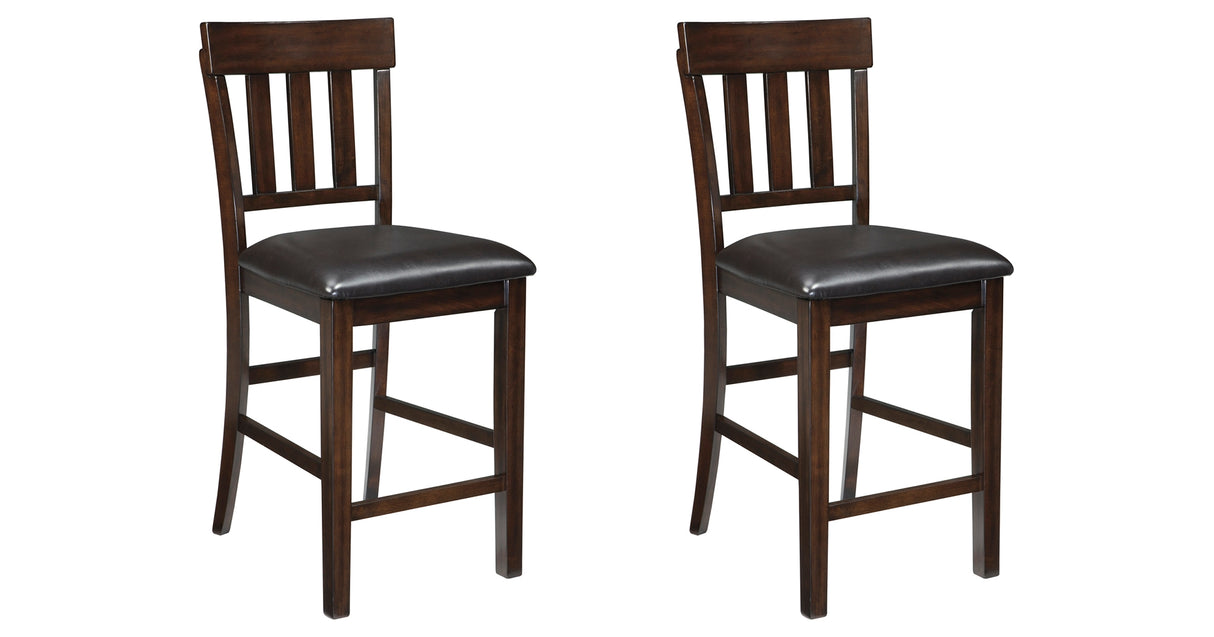 Haddigan 2-Piece Bar Stool in Dark Brown from Ashley Furniture - Luna Furniture