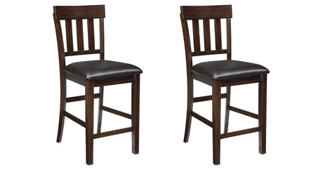 Haddigan 2-Piece Bar Stool in Dark Brown from Ashley Furniture - Luna Furniture