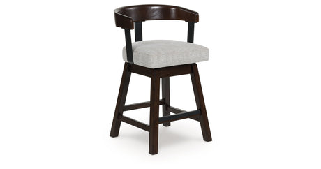 Haddigan Dark Brown Counter Height Barstool, Set of 2 from Ashley Furniture - Luna Furniture