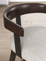 Haddigan Dark Brown Counter Height Barstool, Set of 2 from Ashley Furniture - Luna Furniture