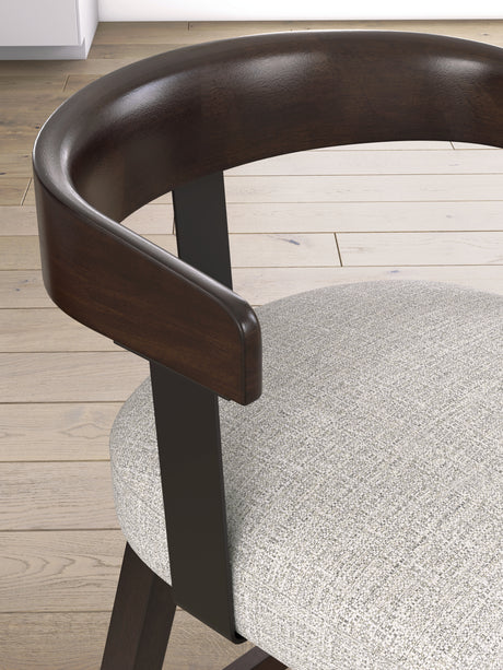 Haddigan Dark Brown Counter Height Barstool, Set of 2 from Ashley Furniture - Luna Furniture