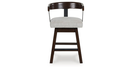 Haddigan Dark Brown Counter Height Barstool, Set of 2 from Ashley Furniture - Luna Furniture