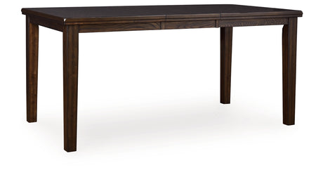 Haddigan Dark Brown Counter Height Dining Table and 4 Barstools from Ashley Furniture - Luna Furniture
