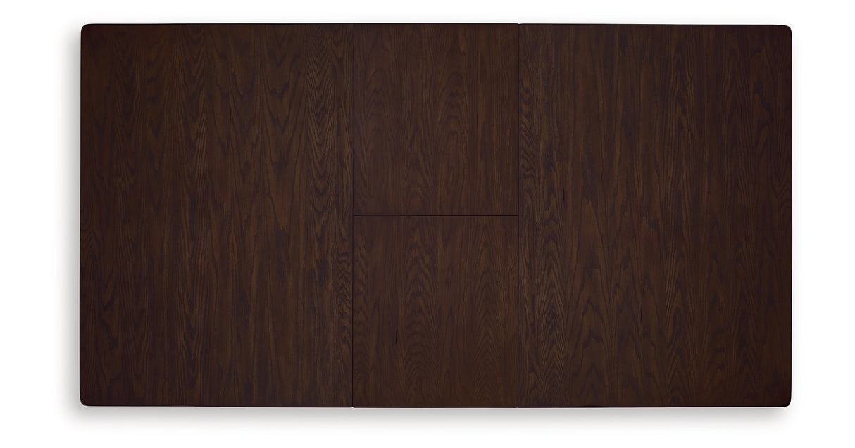 Haddigan Dark Brown Counter Height Dining Table and 4 Barstools from Ashley Furniture - Luna Furniture