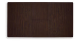 Haddigan Dark Brown Counter Height Dining Table and 4 Barstools from Ashley Furniture - Luna Furniture