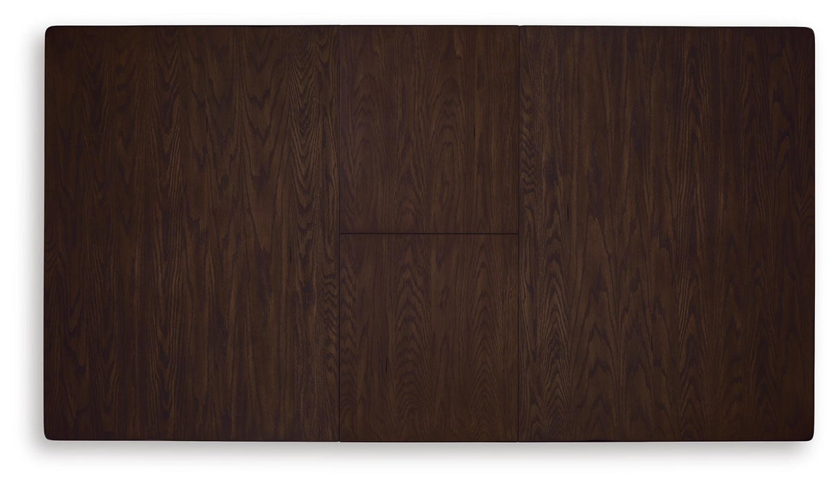 Haddigan Dark Brown Counter Height Dining Table and 4 Barstools from Ashley Furniture - Luna Furniture