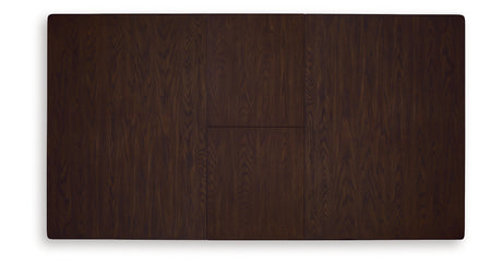 Haddigan Dark Brown Counter Height Dining Extension Table from Ashley - Luna Furniture