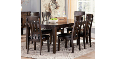 Haddigan Dark Brown Dining Extension Table from Ashley - Luna Furniture