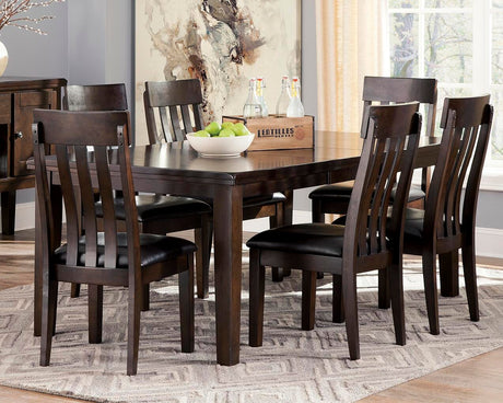 Haddigan Dark Brown Dining Extension Table from Ashley - Luna Furniture